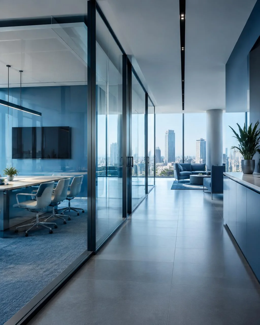 Illustration d'un environnement de bureau contemporain